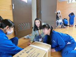 体育の授業体験中～