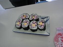 巻き寿司完成(^_^)v　